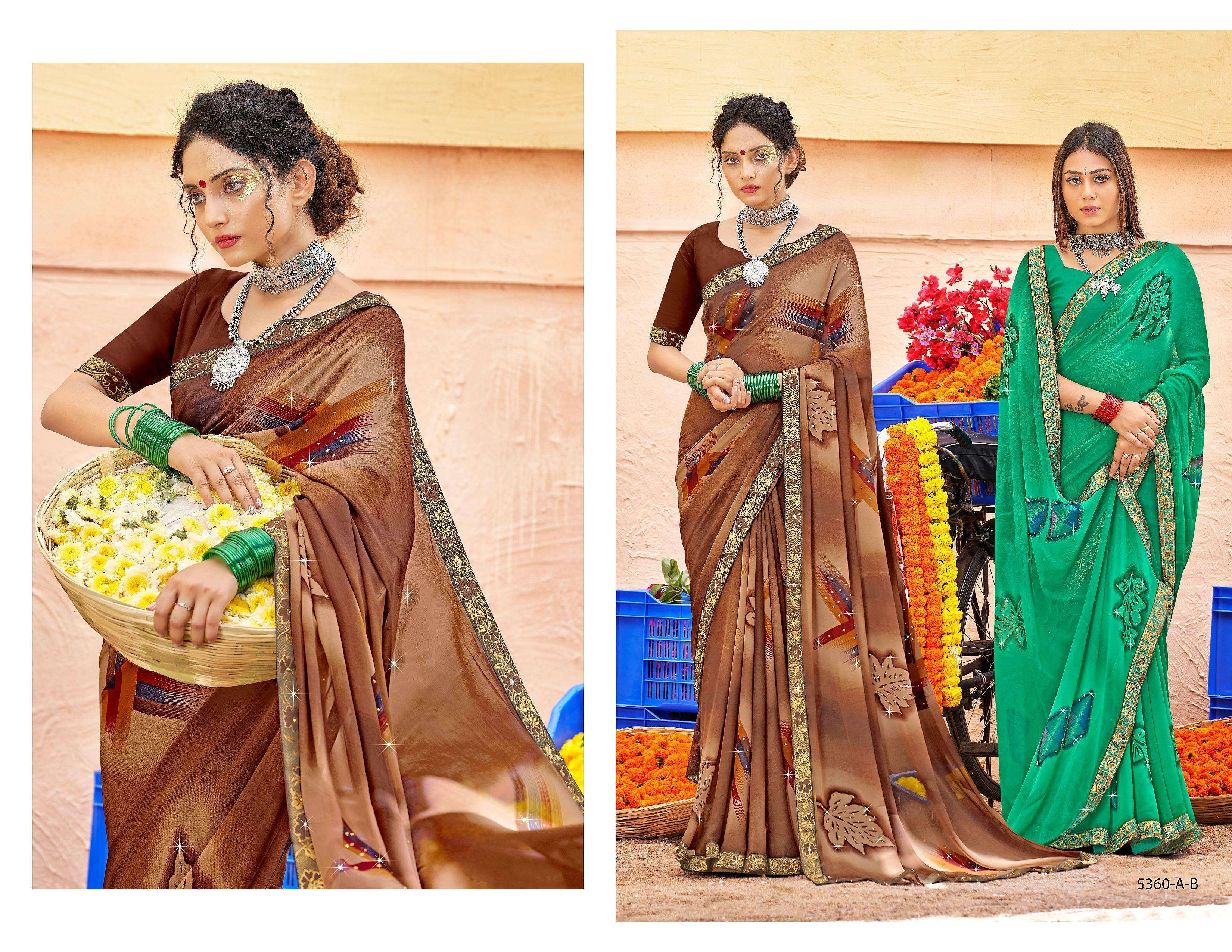 ATLANTA INDER SILK PRINT SAREE Wholesale catalog