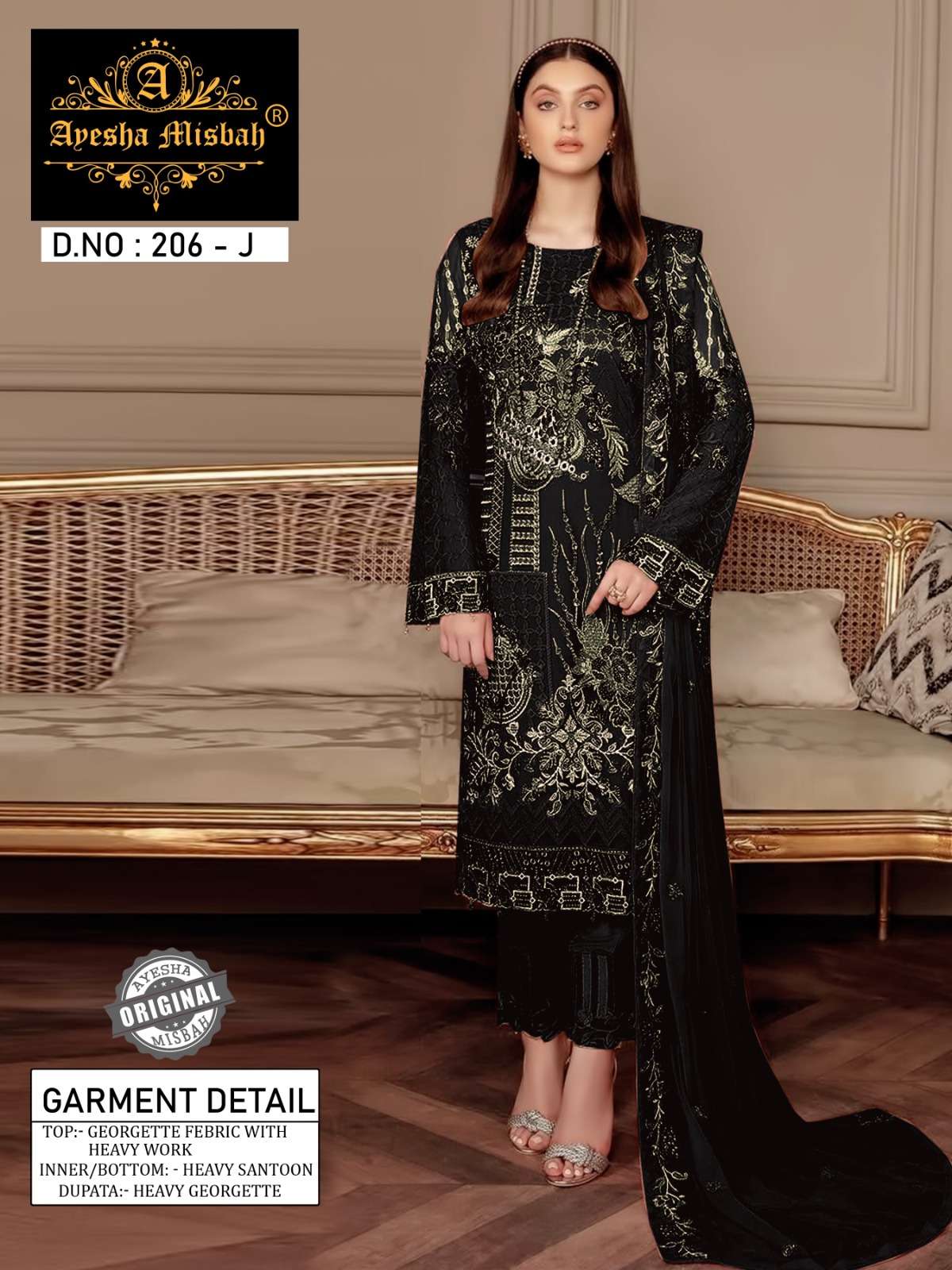 Ayesha Misbah 206 Pakistani Suit Wholesale catalog