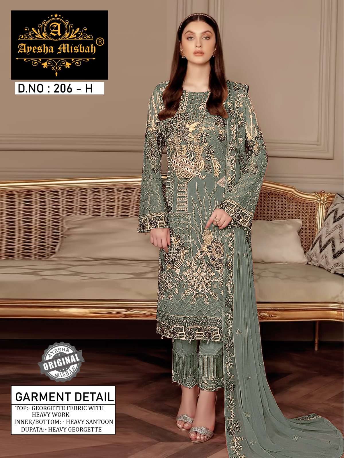 Ayesha Misbah 206 Pakistani Suit Wholesale catalog