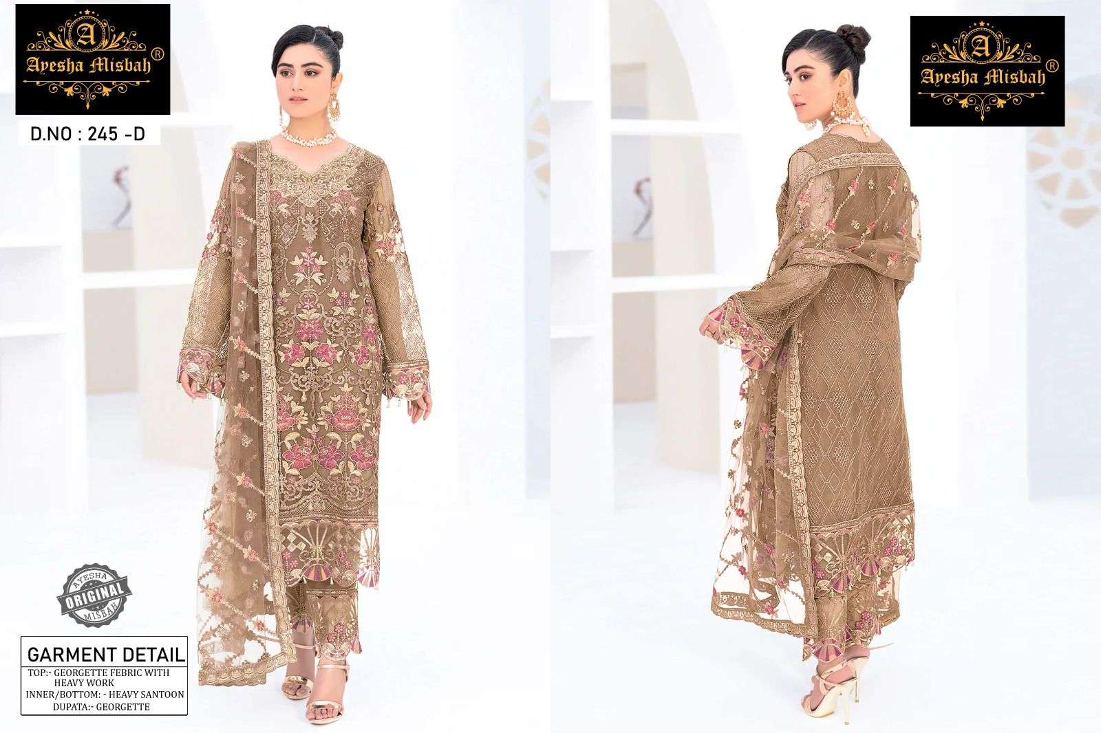 Ayesha Misbah 245 Salwar Kameez Wholesale catalog