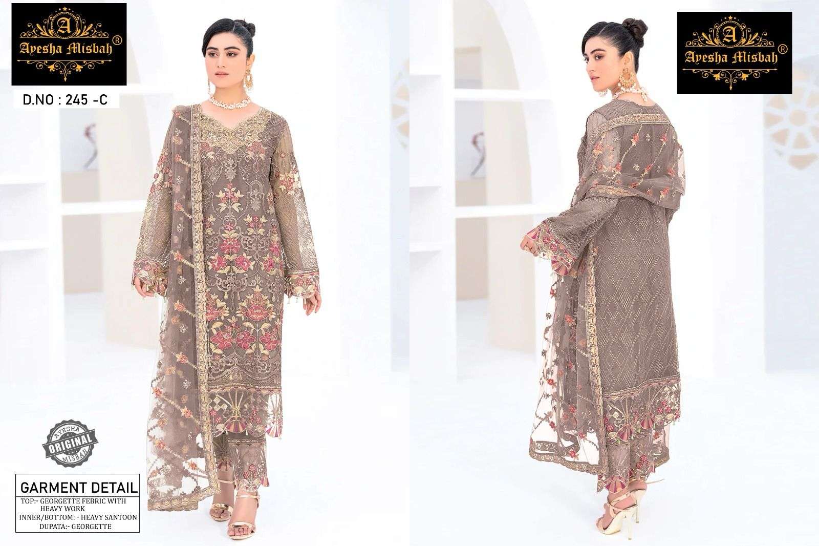 Ayesha Misbah 245 Salwar Kameez Wholesale catalog