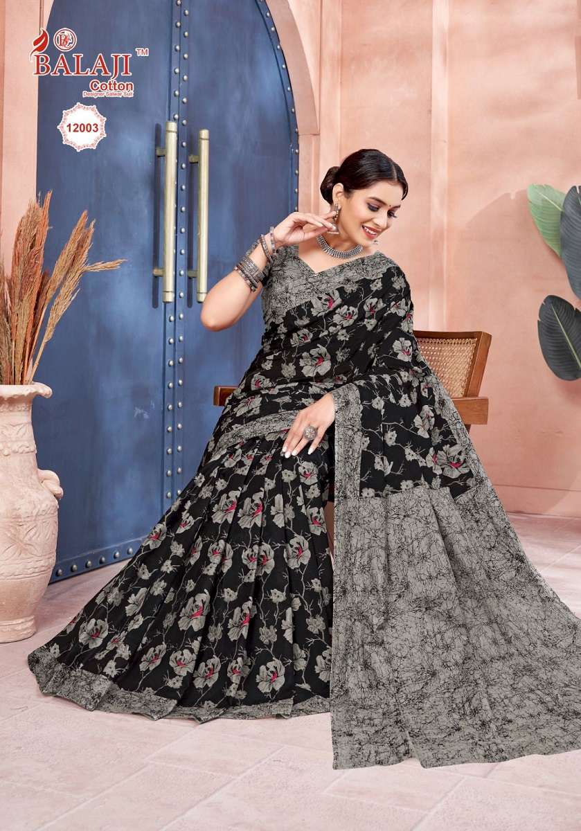 Balaji Leelavathi Vol -12 – Cotton Saree -Wholesale Catalog