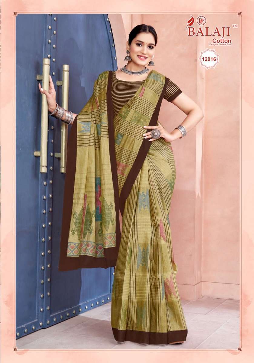 Balaji Leelavathi Vol -12 – Cotton Saree -Wholesale Catalog