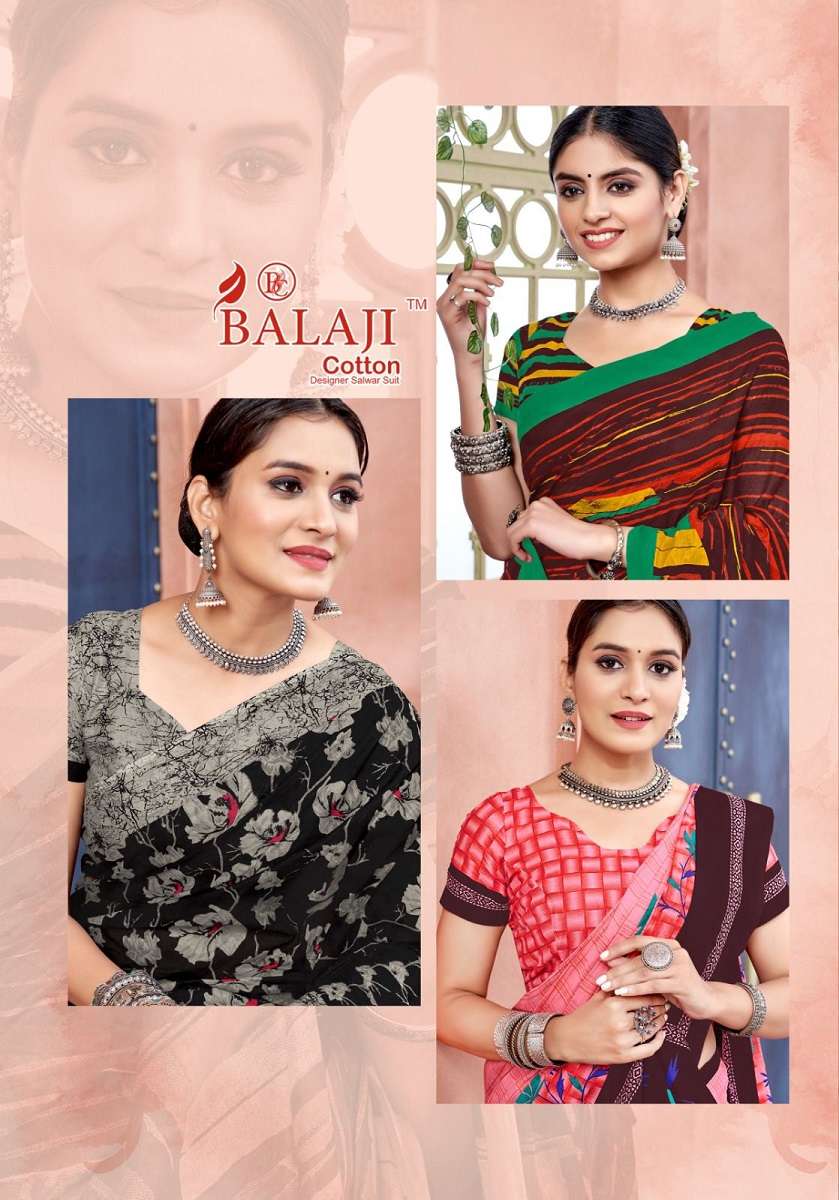 Balaji Leelavathi Vol -12 – Cotton Saree -Wholesale Catalog