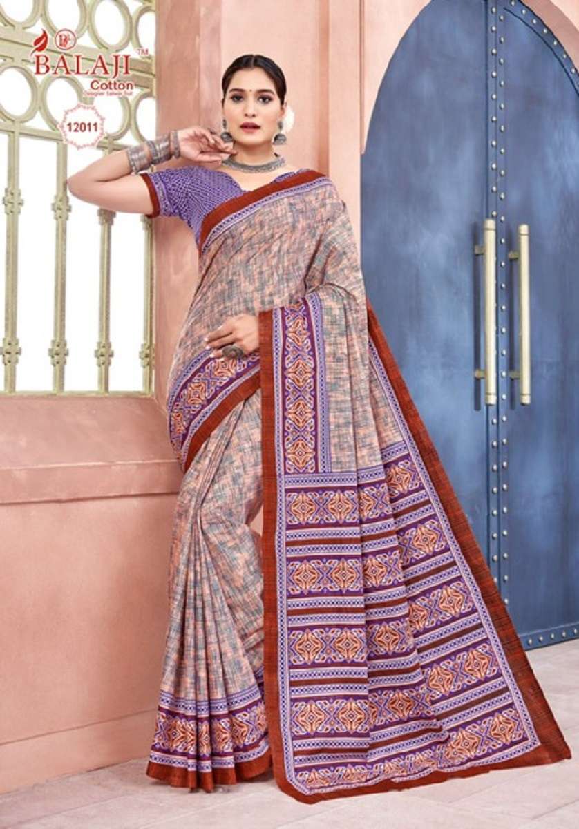 Balaji Leelavathi Vol -12 – Cotton Saree -Wholesale Catalog