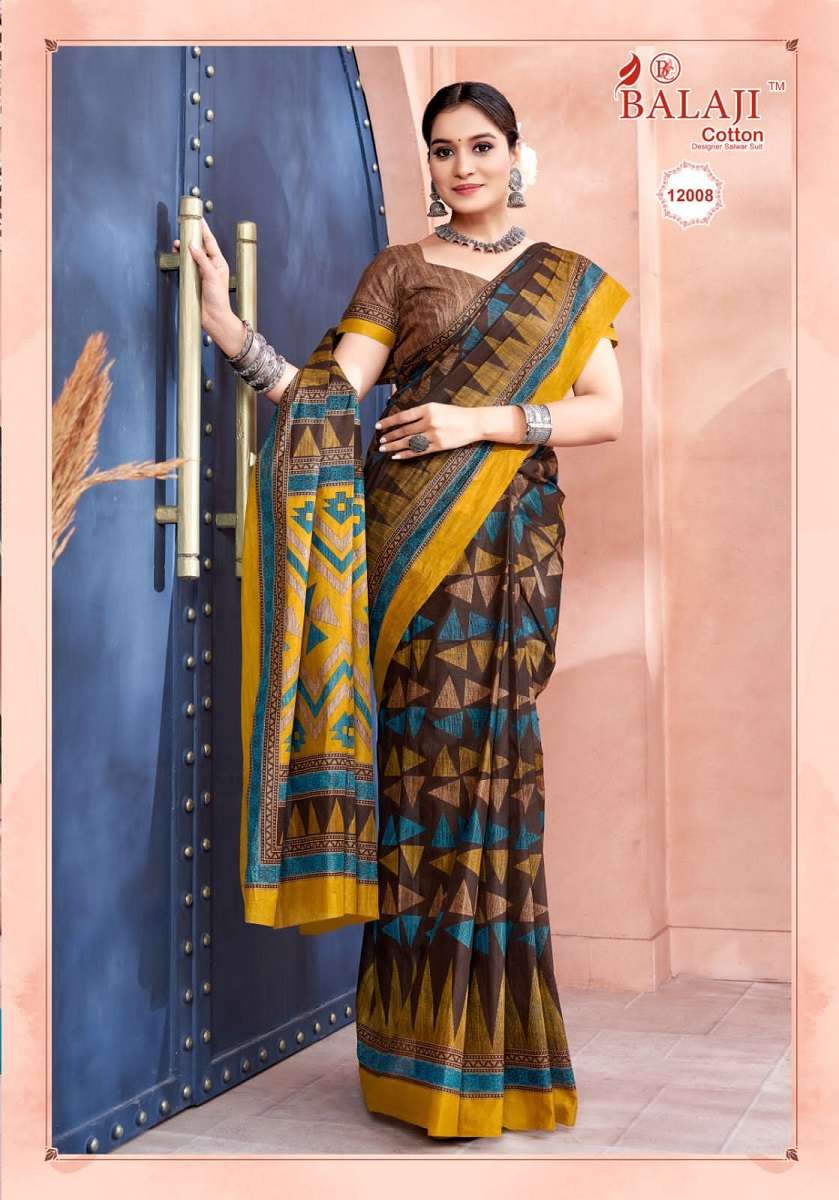 Balaji Leelavathi Vol -12 – Cotton Saree -Wholesale Catalog
