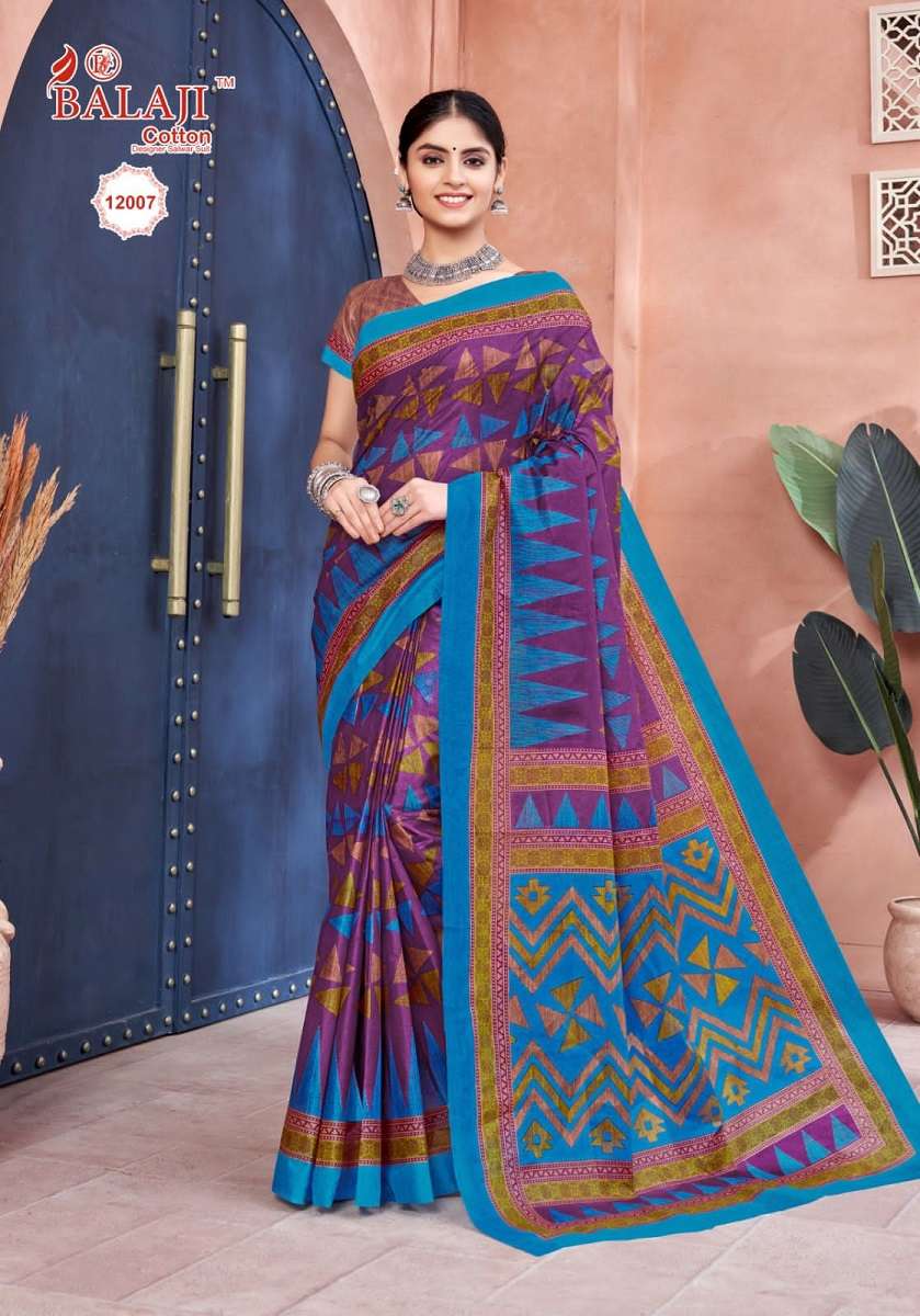 Balaji Leelavathi Vol -12 – Cotton Saree -Wholesale Catalog