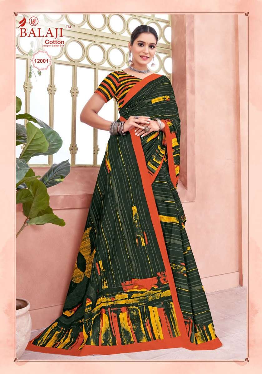 Balaji Leelavathi Vol -12 – Cotton Saree -Wholesale Catalog