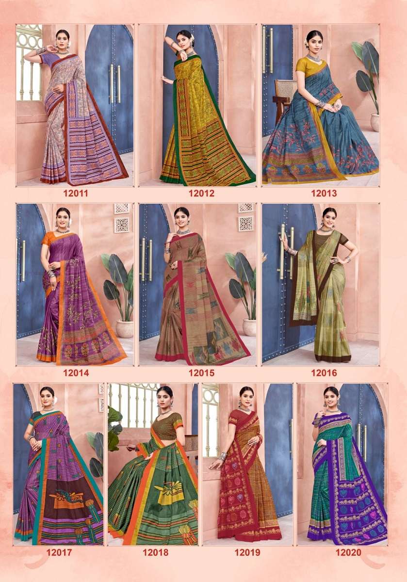 Balaji Leelavathi Vol -12 – Cotton Saree -Wholesale Catalog