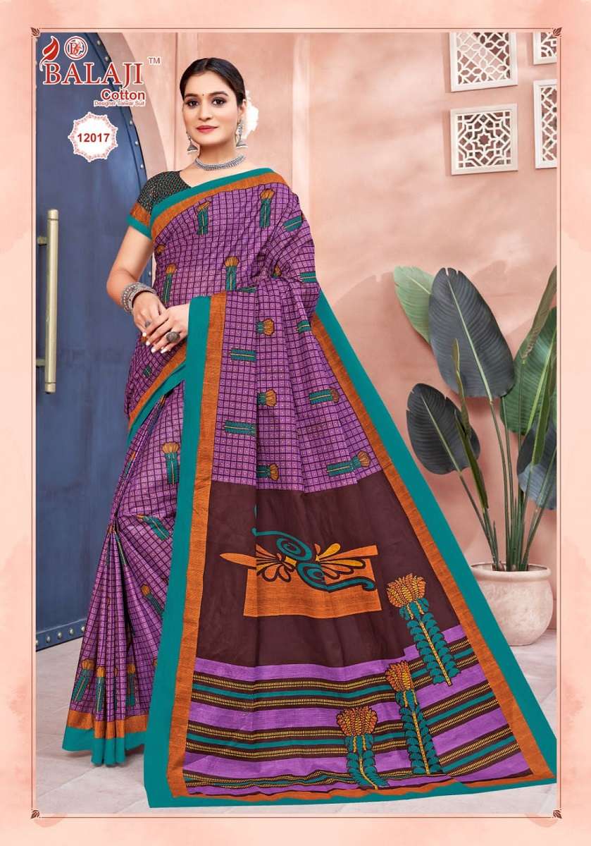 Balaji Leelavathi Vol -12 – Cotton Saree -Wholesale Catalog