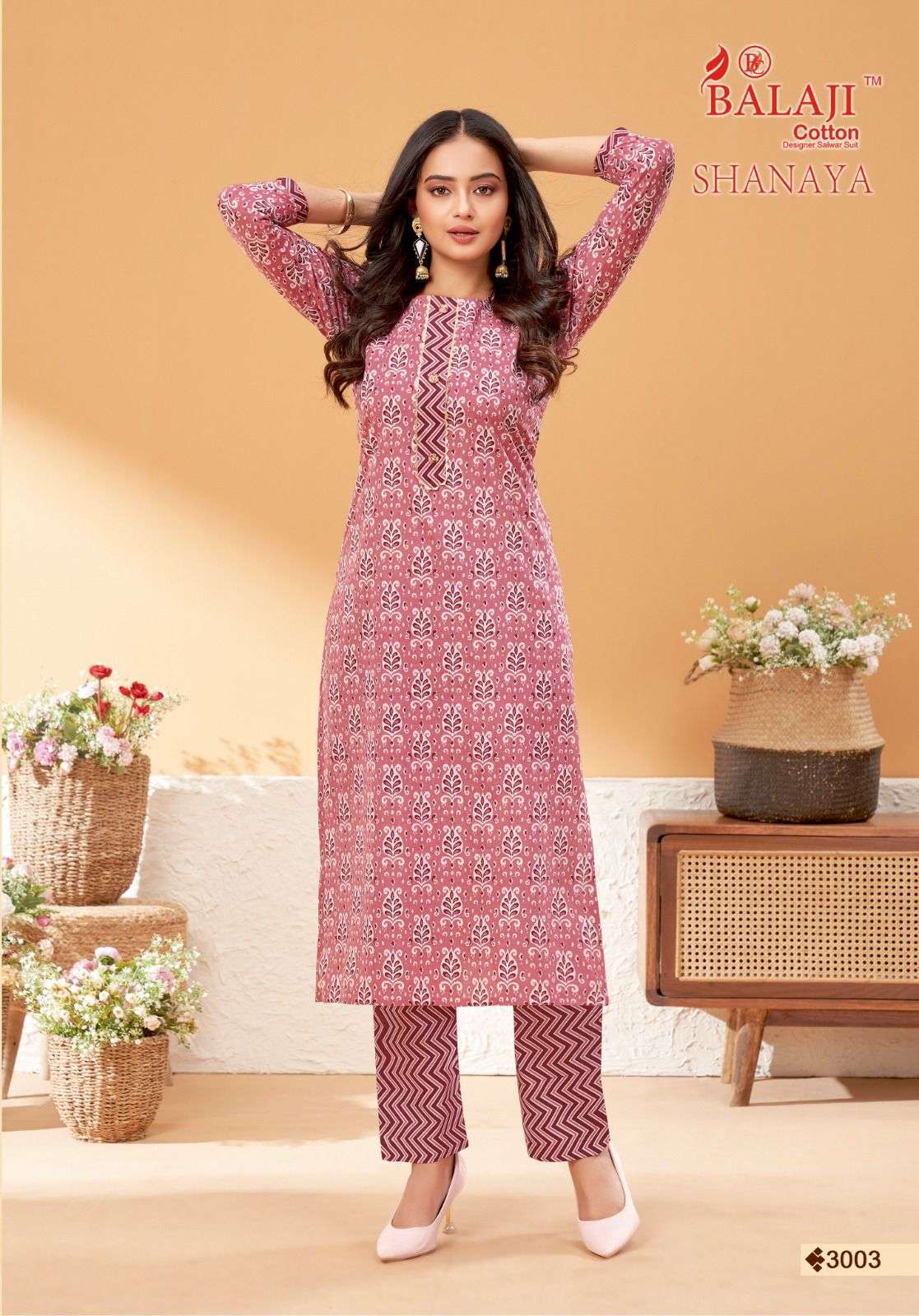 Balaji Shanaya Vol-3 – Kurti With Pant - Wholesale Catlog