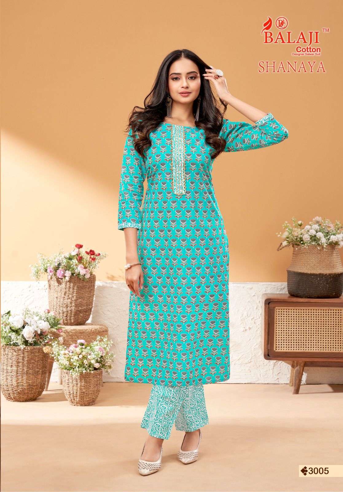 Balaji Shanaya Vol-3 – Kurti With Pant - Wholesale Catlog