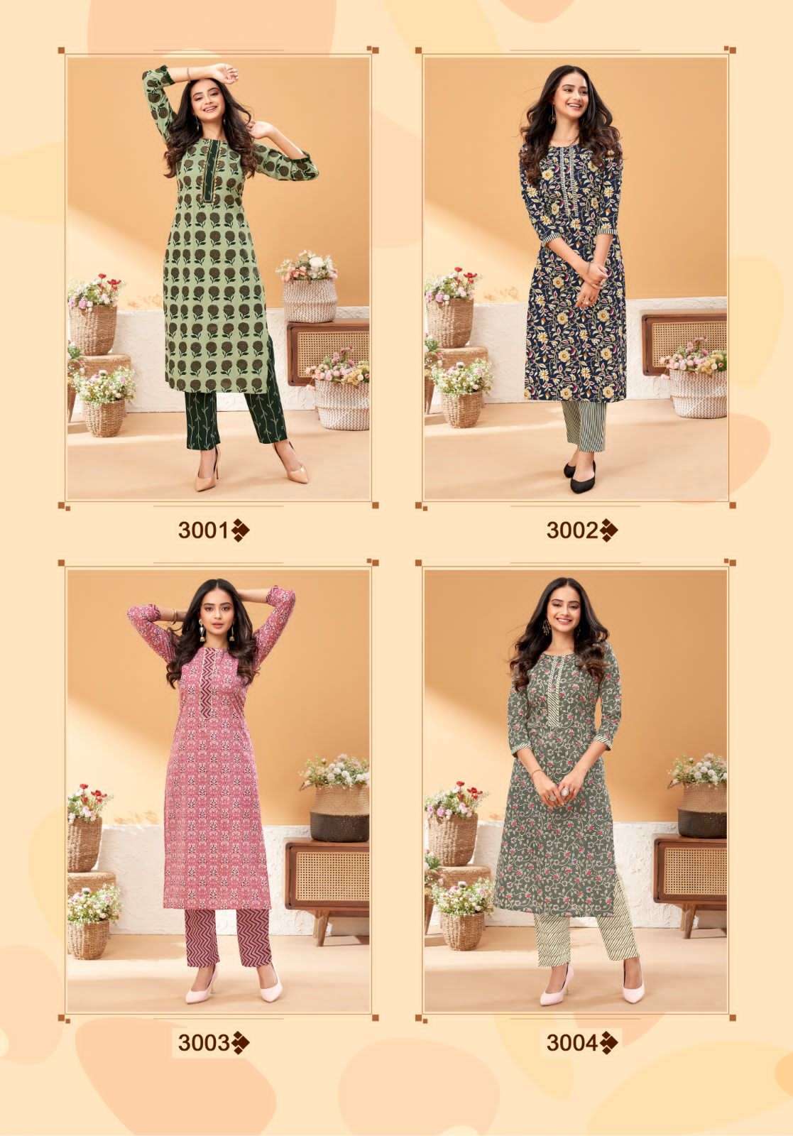Balaji Shanaya Vol-3 – Kurti With Pant - Wholesale Catlog