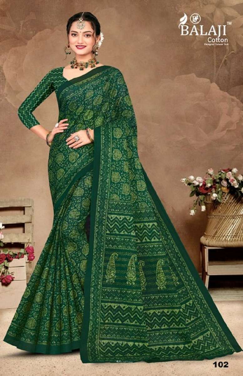 Balaji Wax Batic -Cotton Saree -Wholesale Catalog