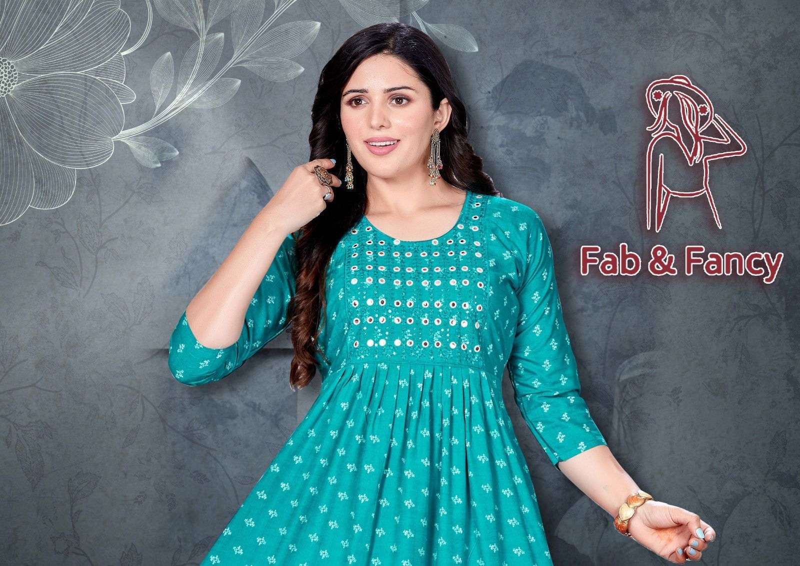  Beauty Fab & Fabulous Rayon Kurti Wholesale catalog