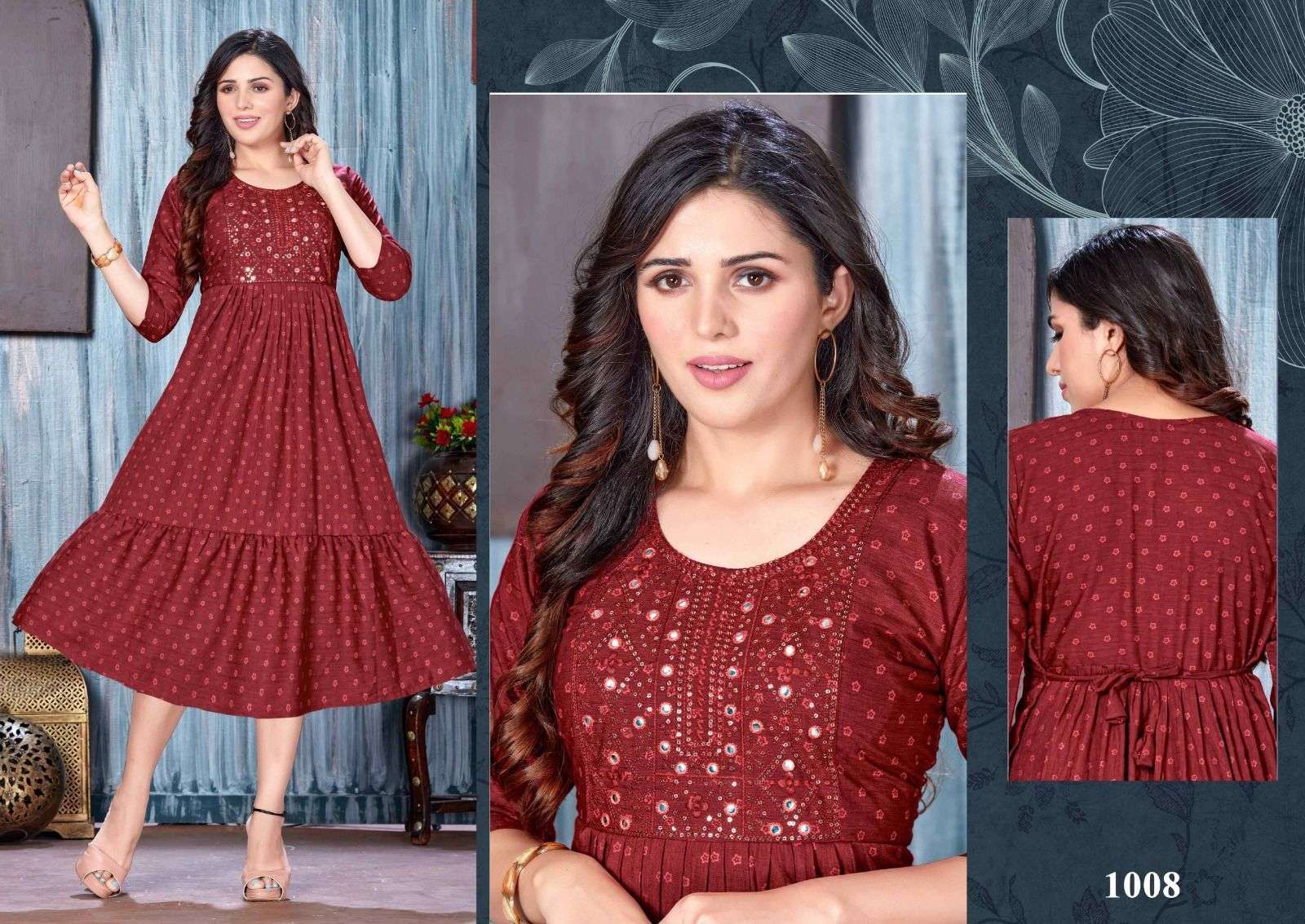  Beauty Fab & Fabulous Rayon Kurti Wholesale catalog