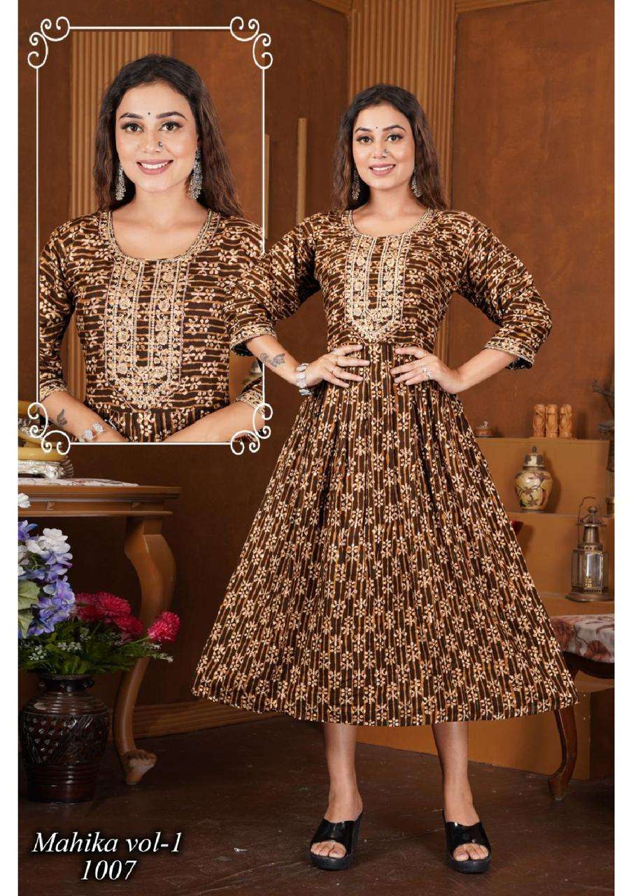 BEAUTY QUEEN MAHIKA VOL.1 Kurti Wholesale catalog