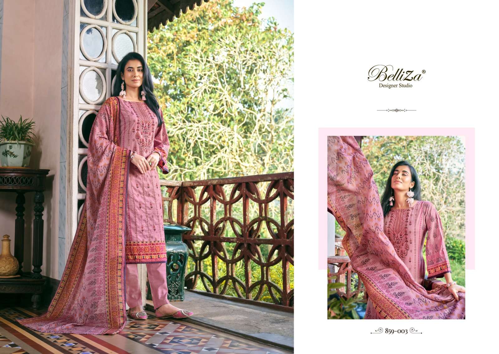 Belliza Bin Saeed Pure Cotton Dress Material Wholesale catalog