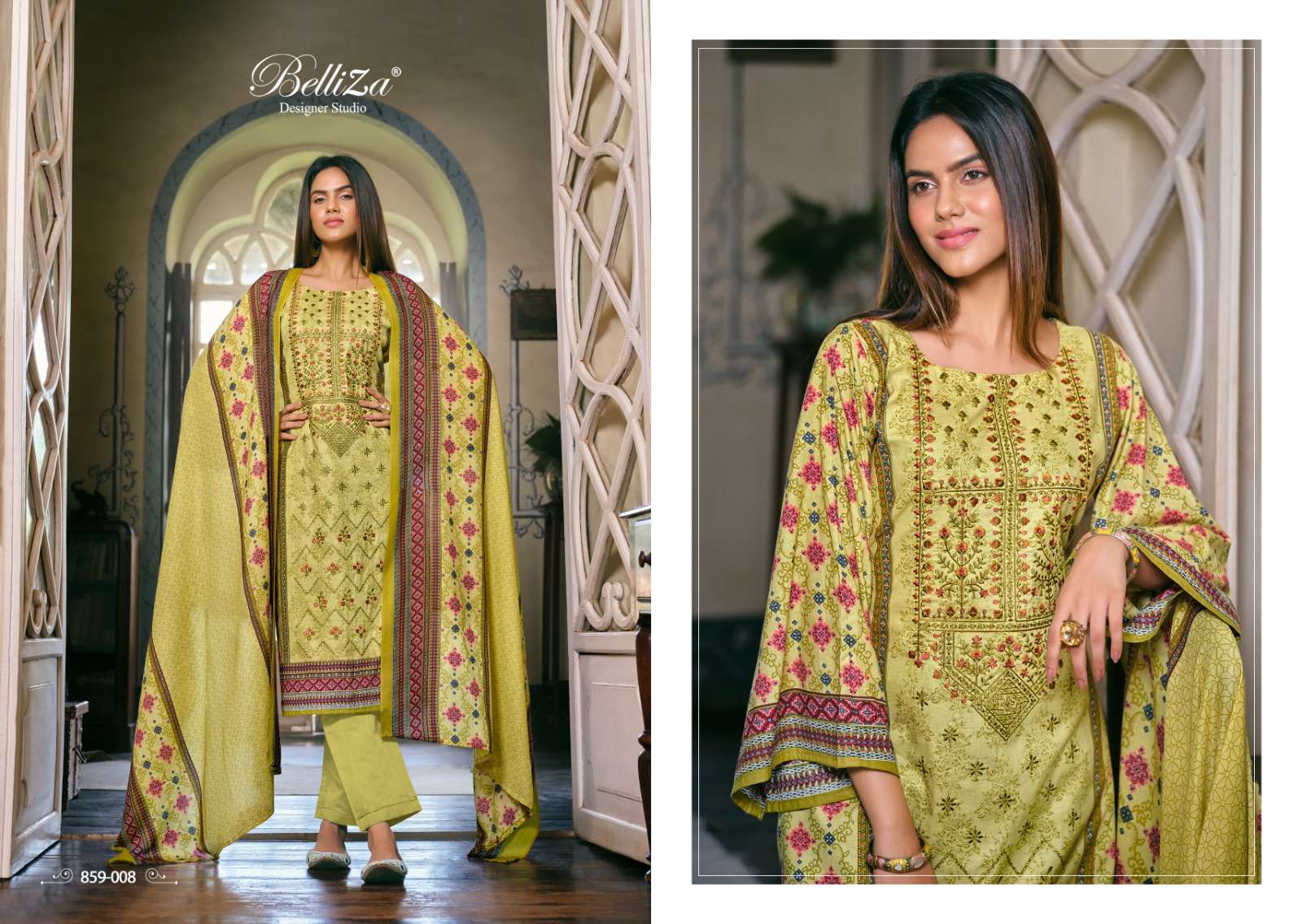 Belliza Bin Saeed Pure Cotton Dress Material Wholesale catalog