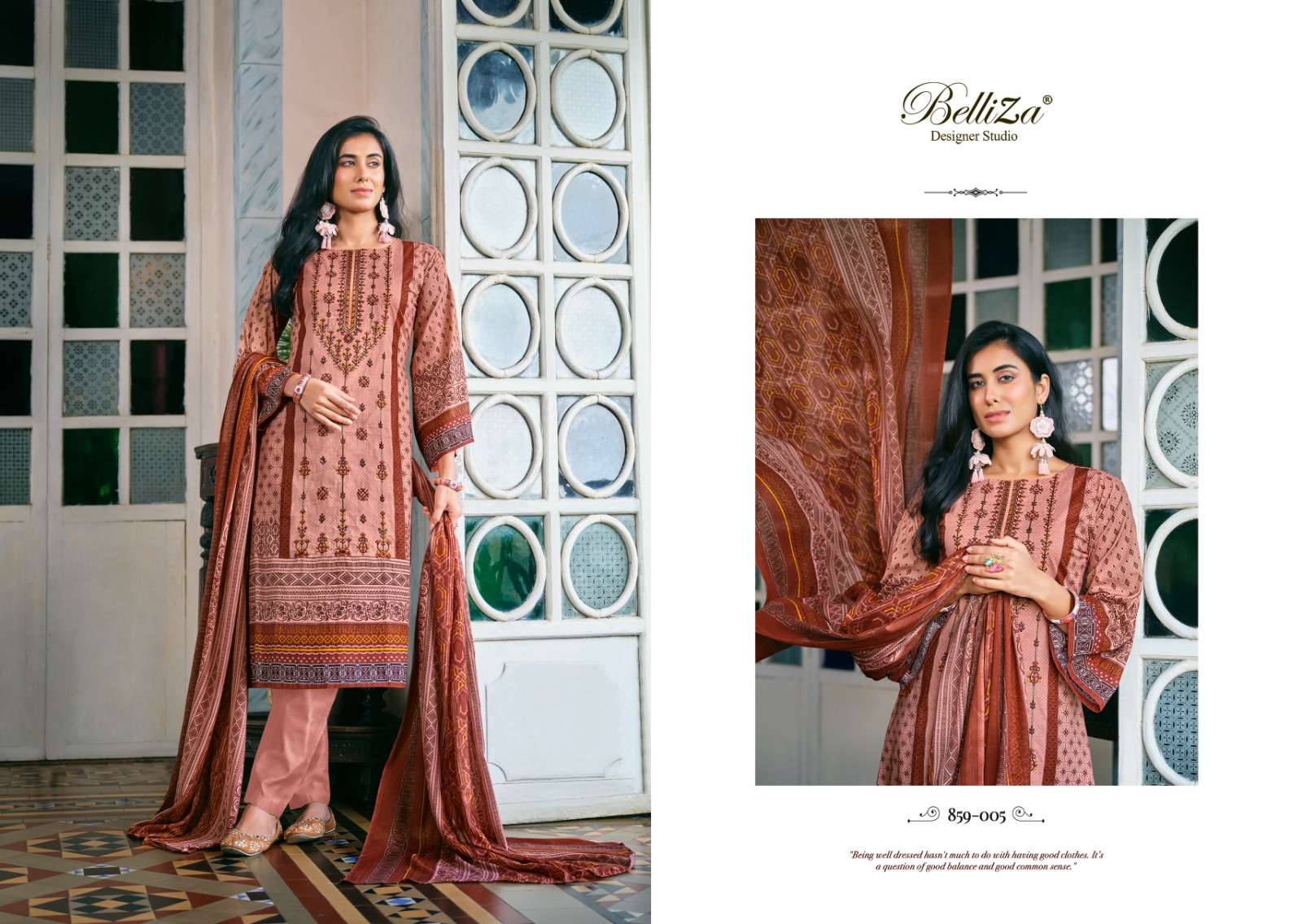 Belliza Bin Saeed Pure Cotton Dress Material Wholesale catalog