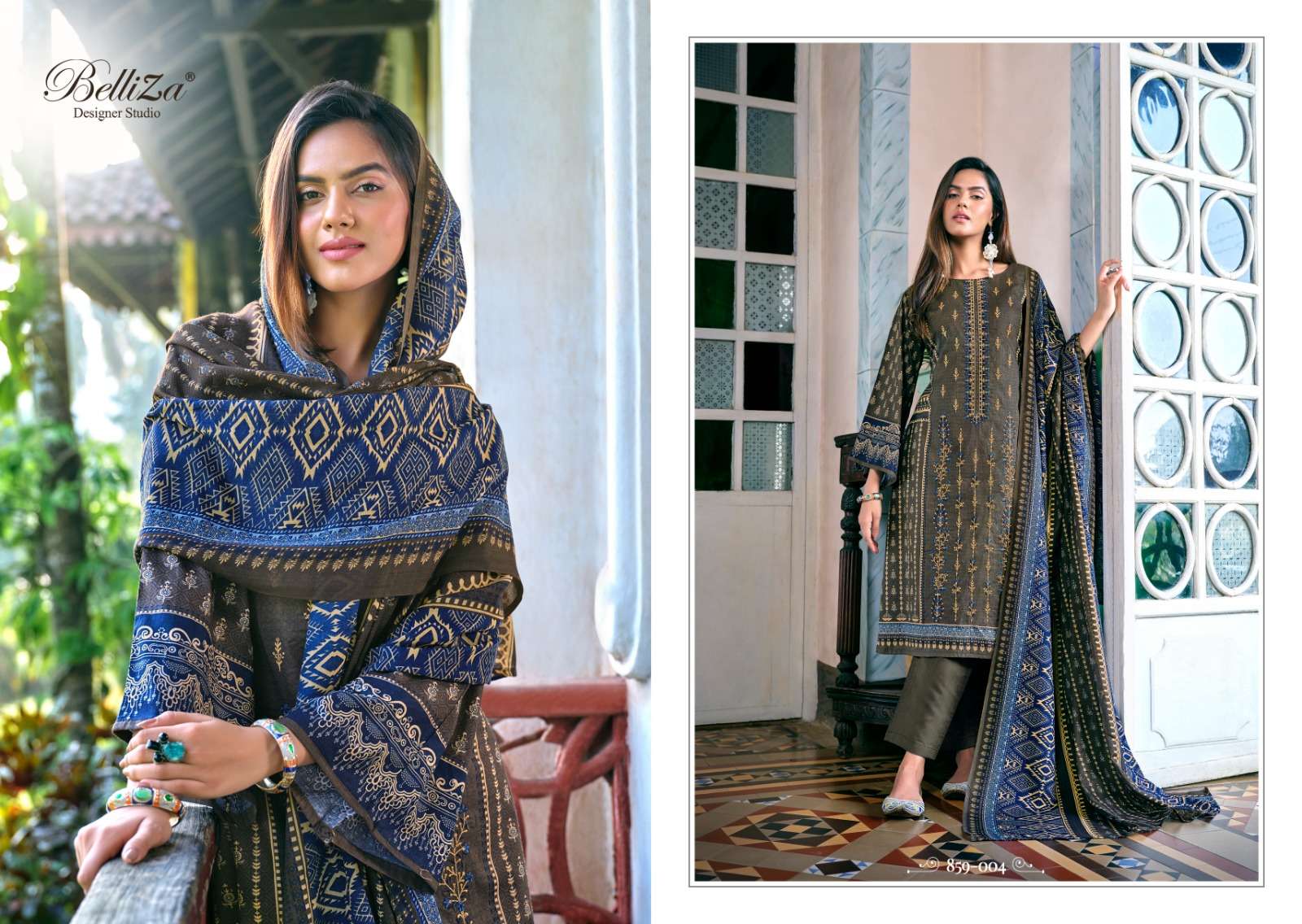 Belliza Bin Saeed Pure Cotton Dress Material Wholesale catalog