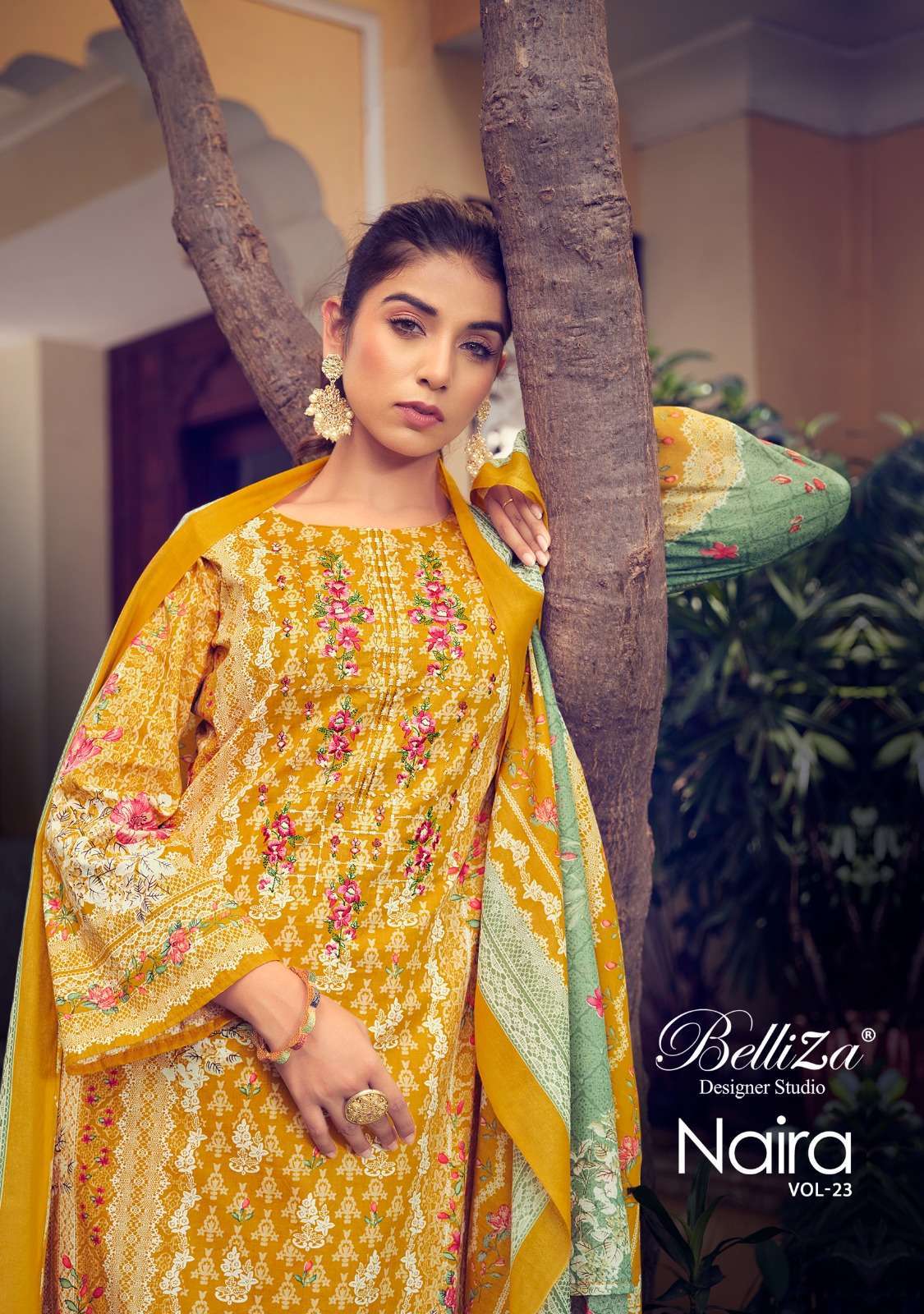Belliza Designer Studio Naira Vol 23 Cotton Salwar Suit Wholesale catalog