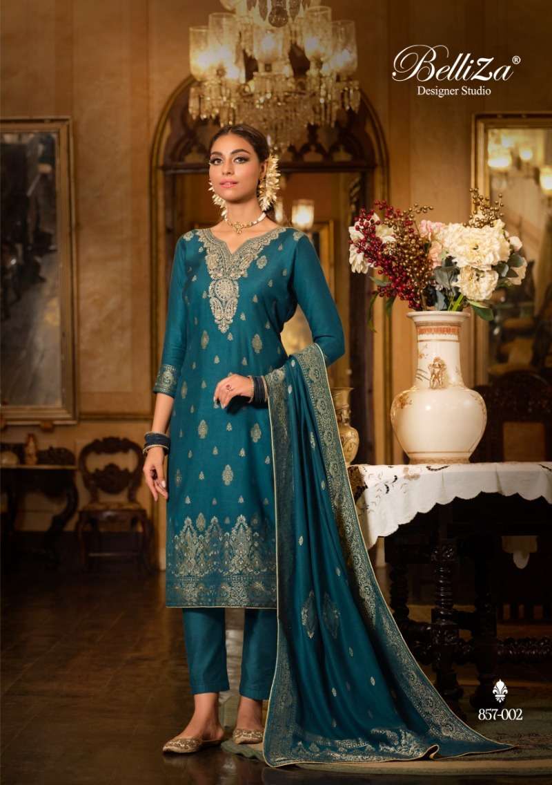 Belliza Gulbahaar Pure Viscose Woollen Pashmina Dress Material Wholesale catalog