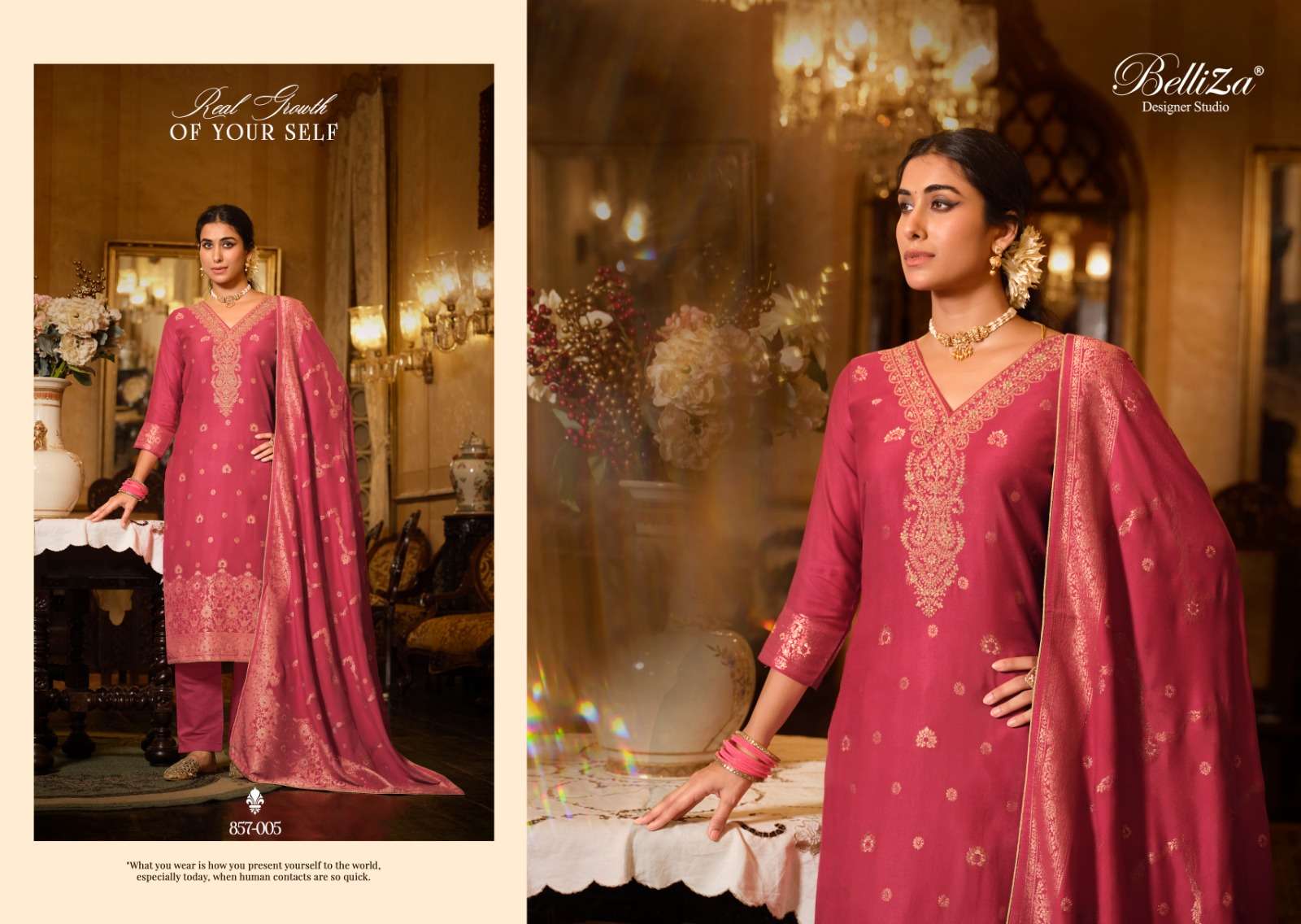 Belliza Gulbahaar Pure Viscose Woollen Pashmina Dress Material Wholesale catalog