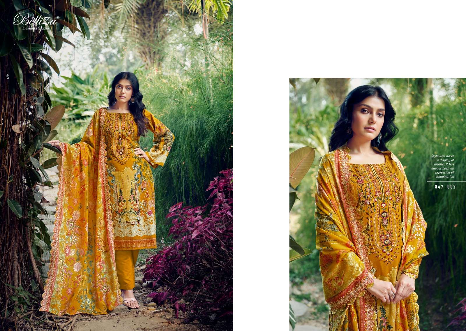 Belliza Guzarish 847 Exclusive Designer Dress Material Wholesale catalog