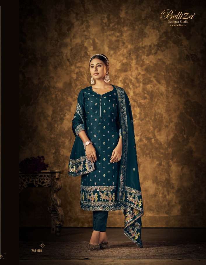 Belliza Saarang Dress Material Wholesale catalog