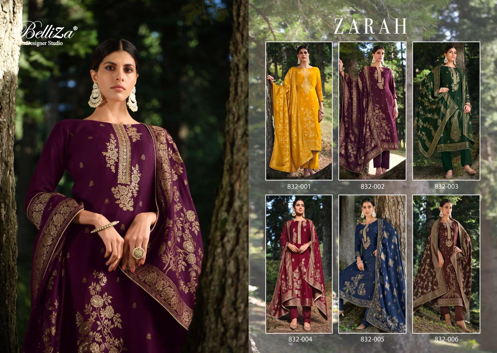 Belliza Zarah Viscose Pashmina Dress Material Wholesale catalog
