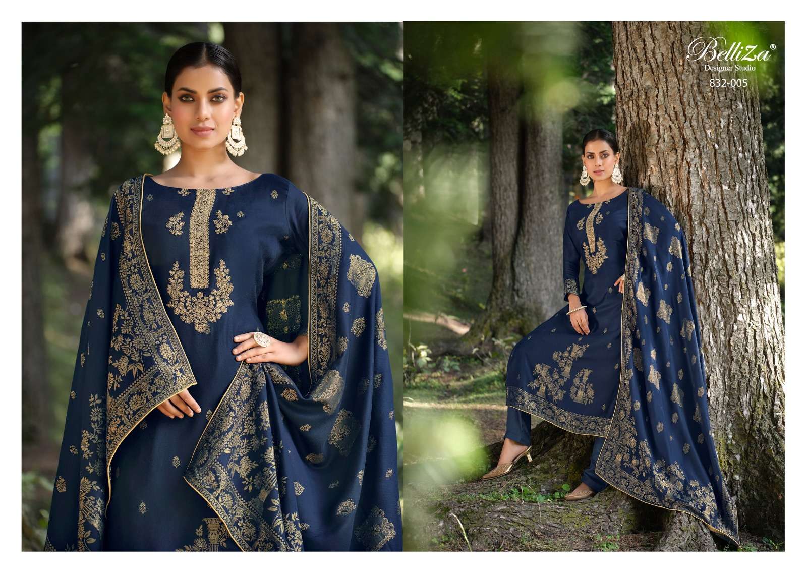 Belliza Zarah Viscose Pashmina Dress Material Wholesale catalog