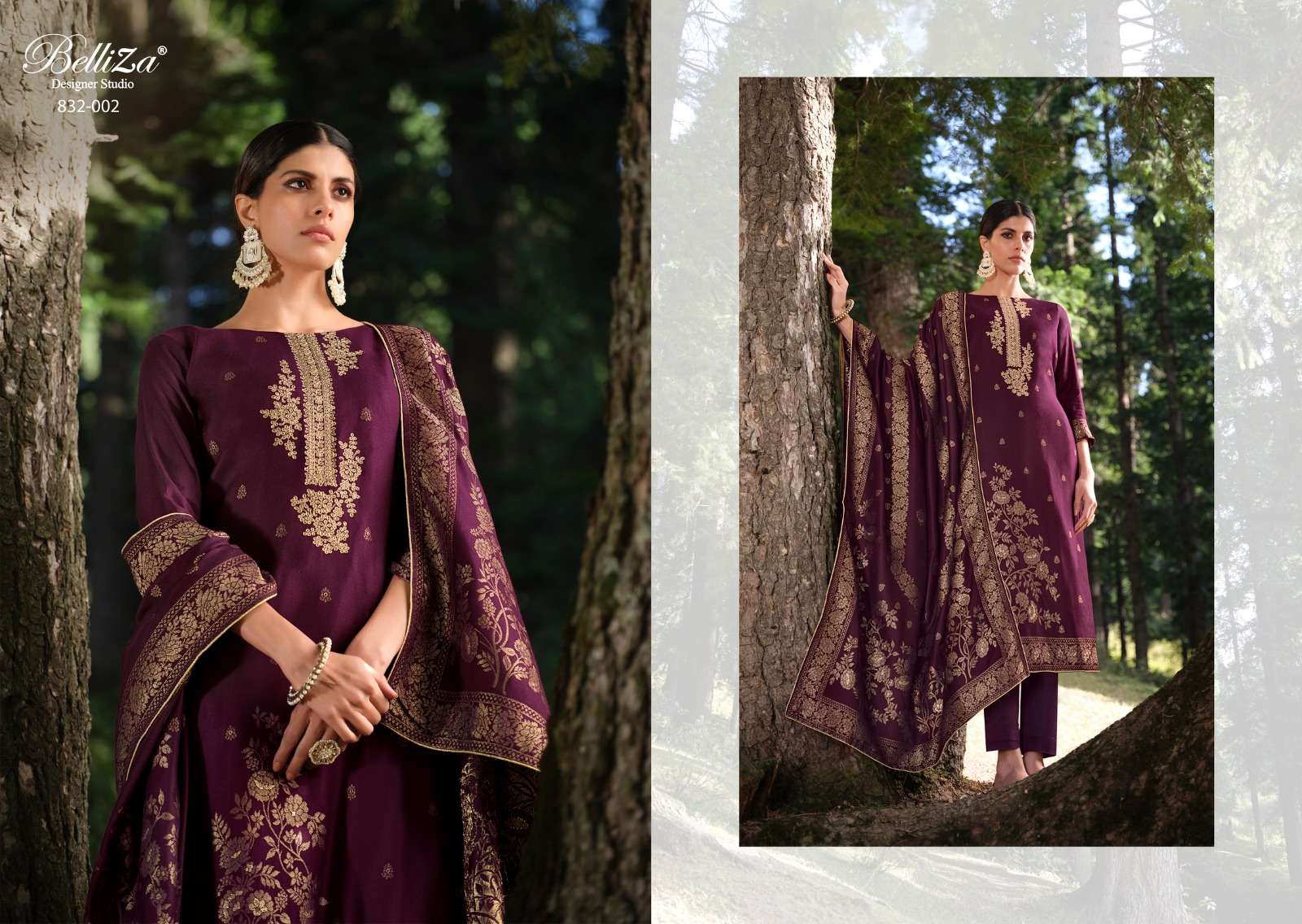 Belliza Zarah Viscose Pashmina Dress Material Wholesale catalog