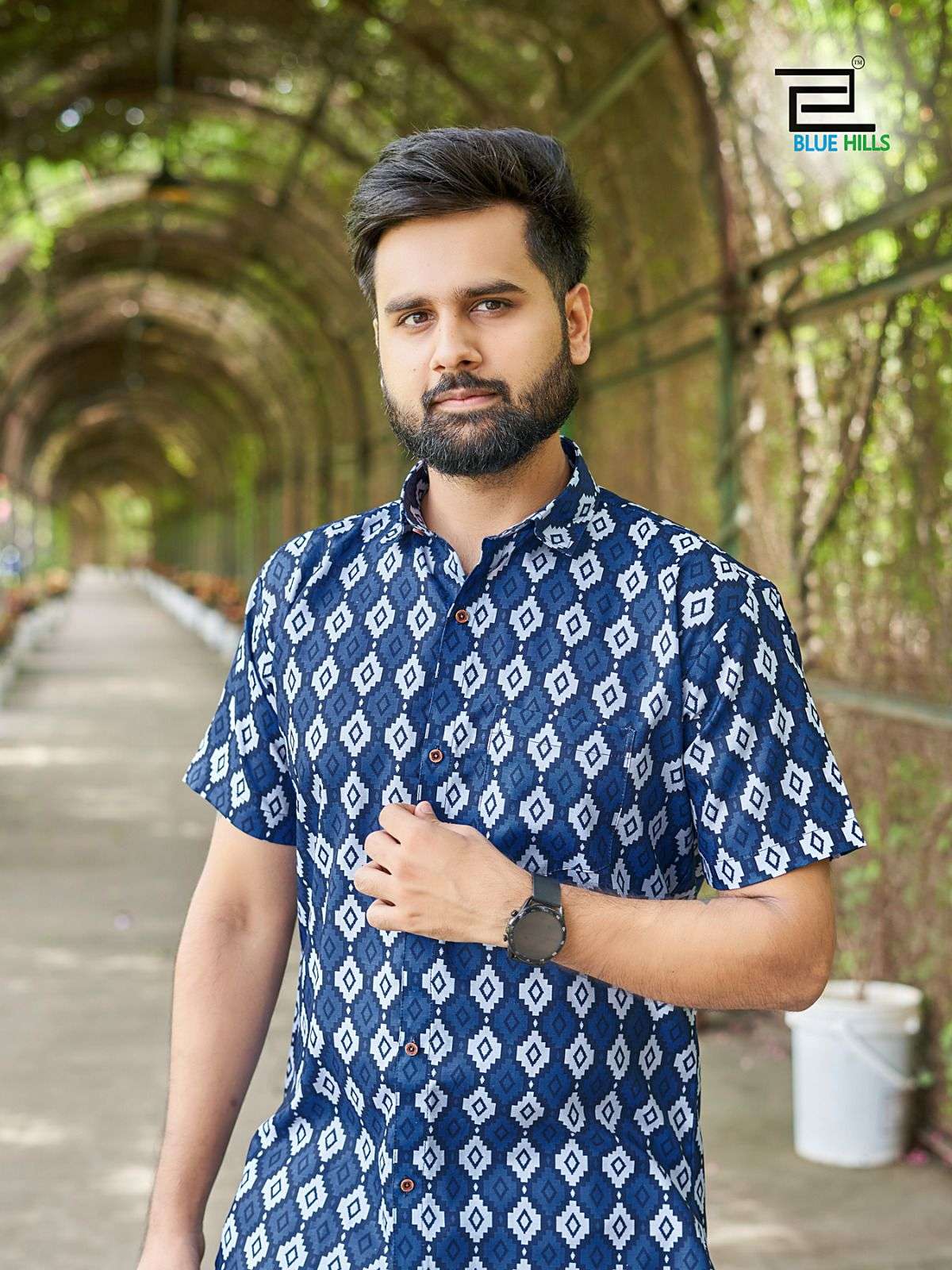 Blue Hills Mens 2.0 Mens Wear Printed Shirt Wholesale catalog