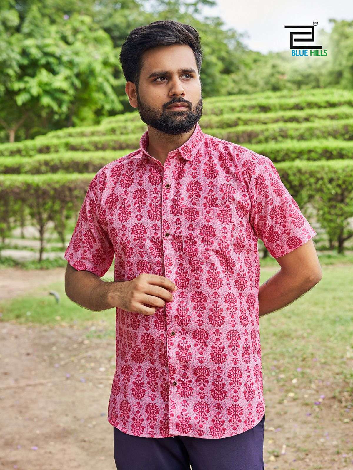 Blue Hills Mens 2.0 Mens Wear Printed Shirt Wholesale catalog