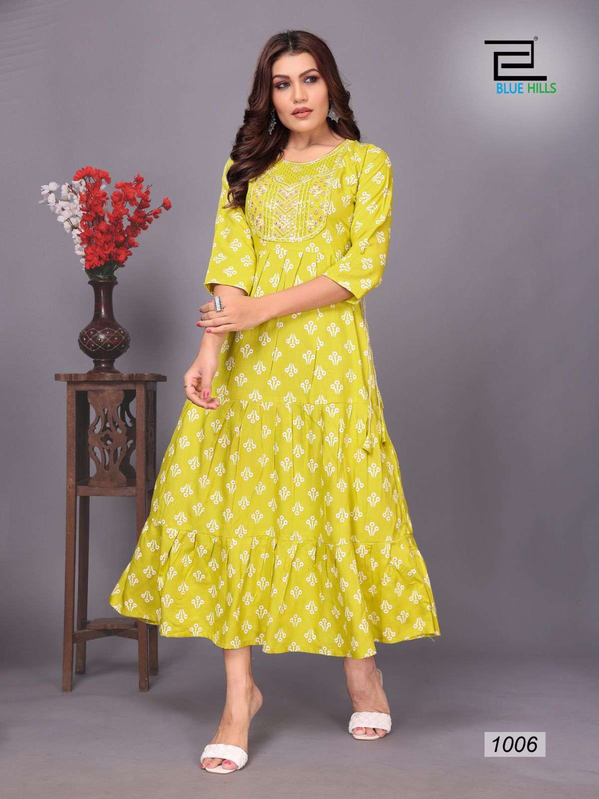 Blue Hills Sarfanaz Vol 10 Anarkali Kurti Wholesale catalog