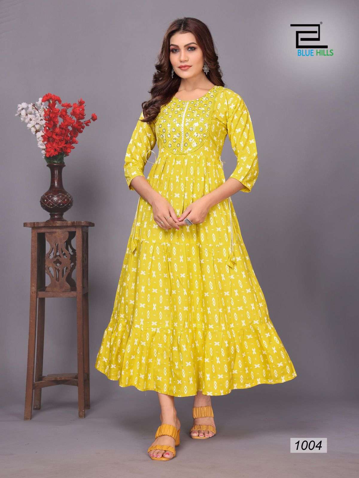 Blue Hills Sarfanaz Vol 10 Anarkali Kurti Wholesale catalog