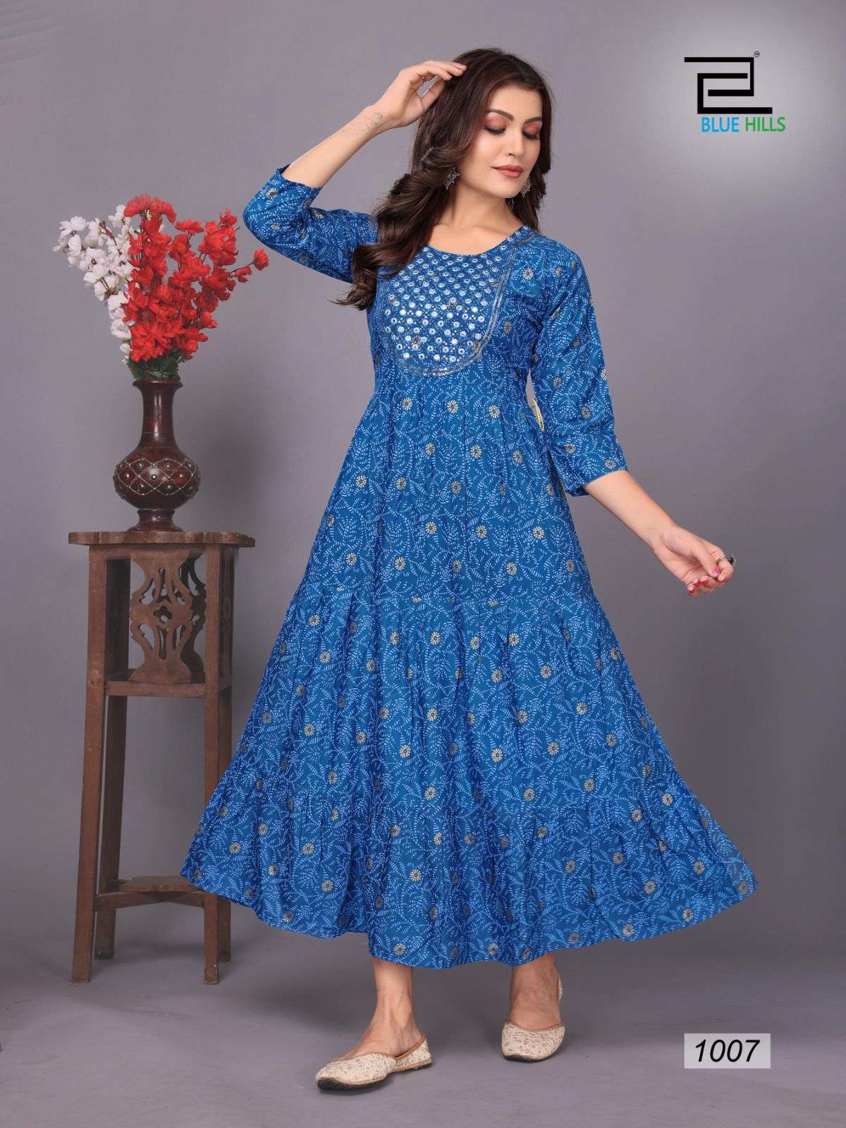Blue Hills Sarfanaz Vol 10 Anarkali Kurti Wholesale catalog