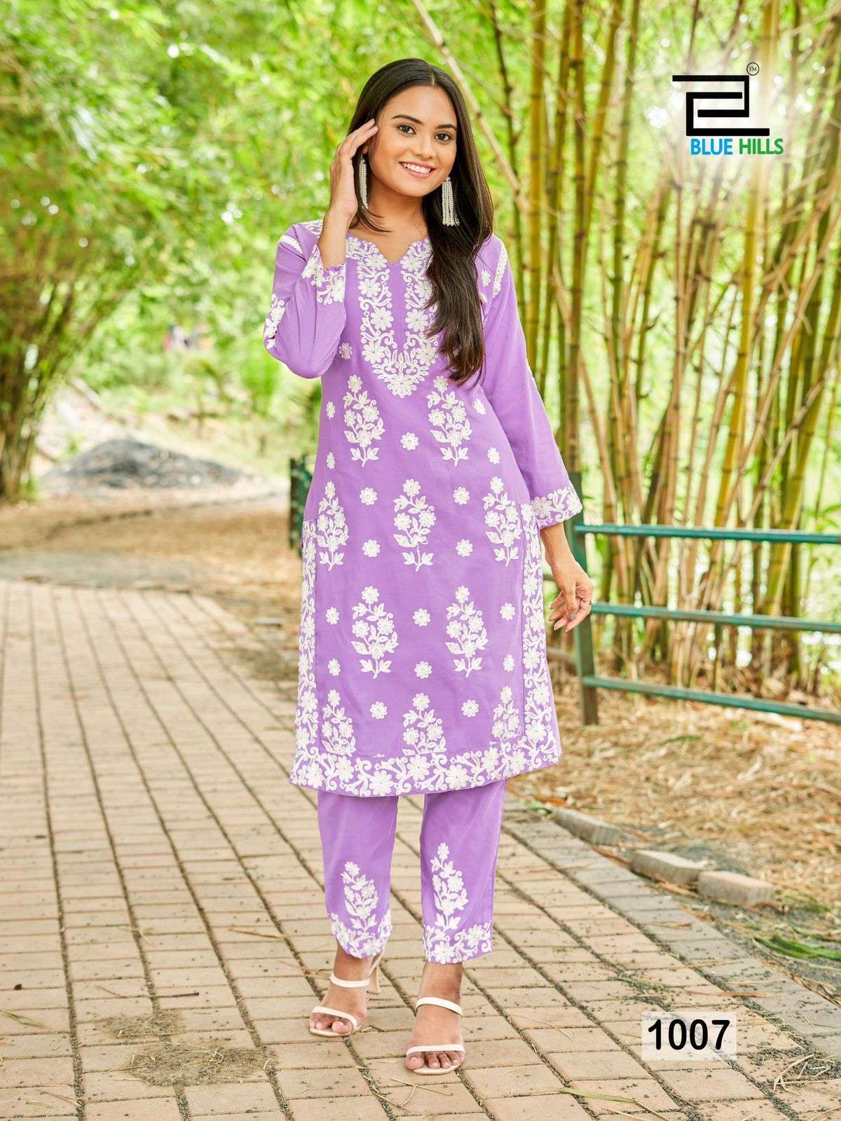 Blue Hills Sunburn 2023 Rayon Kurti Wholesale catalog