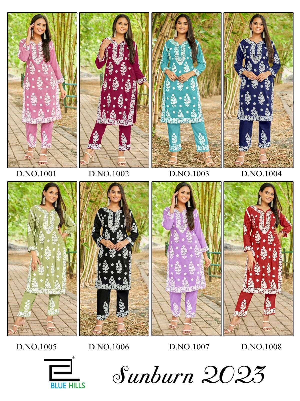 Blue Hills Sunburn 2023 Rayon Kurti Wholesale catalog