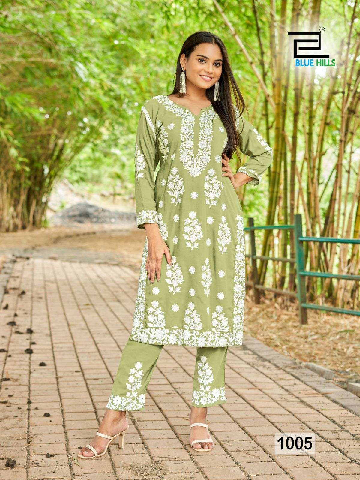 Blue Hills Sunburn 2023 Rayon Kurti Wholesale catalog