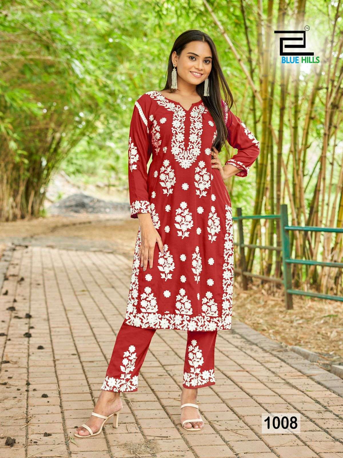 Blue Hills Sunburn 2023 Rayon Kurti Wholesale catalog