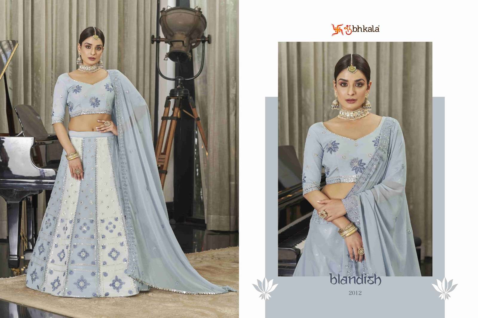 BRIDESMAID 2012 Bridal Thread Embroidered Semi Stitched Lehenga Choli Wholesale catalog