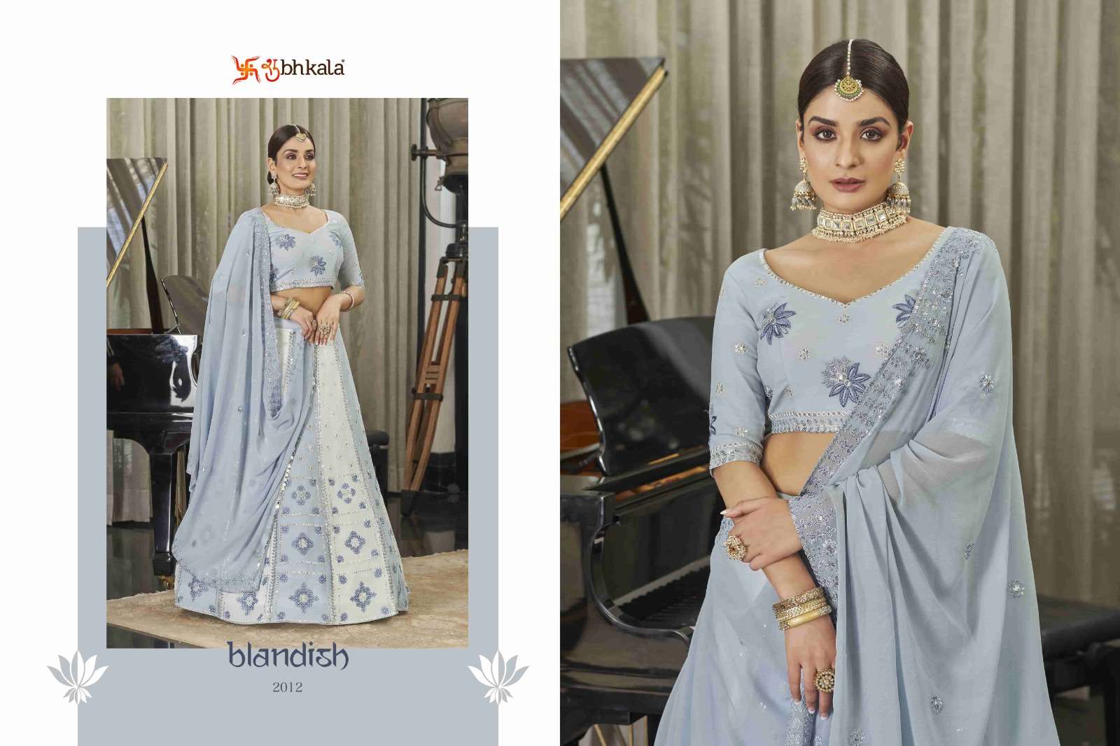 BRIDESMAID 2012 Bridal Thread Embroidered Semi Stitched Lehenga Choli Wholesale catalog