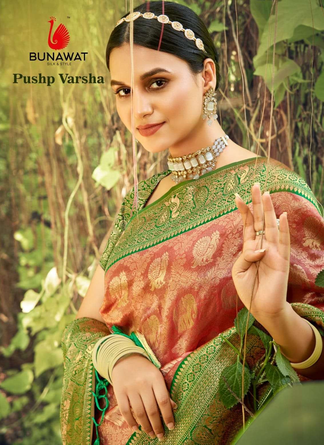 BUNAWAT PUSHP VARSHA Banarasi Silk Saree Wholesale catalog