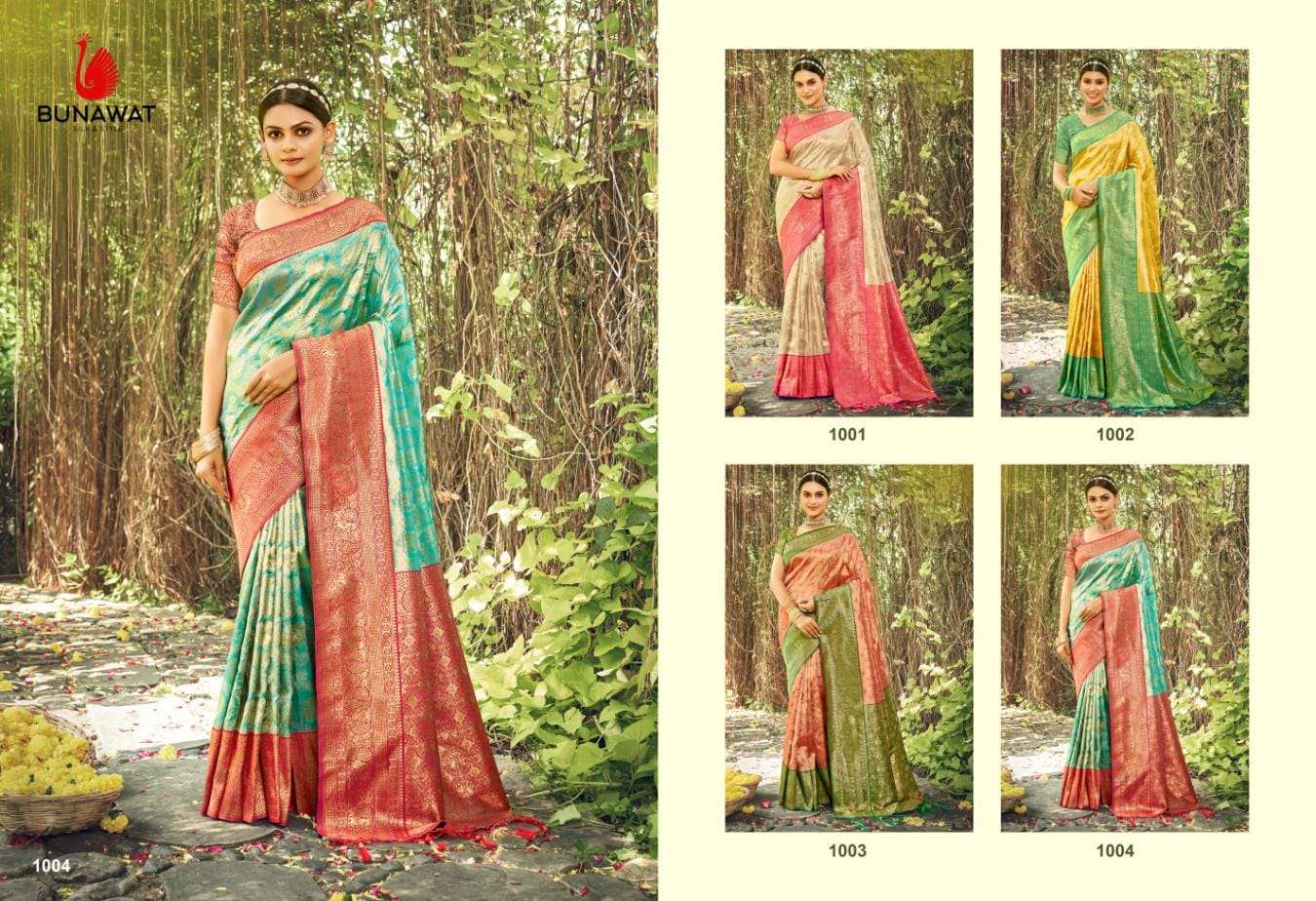 BUNAWAT PUSHP VARSHA Banarasi Silk Saree Wholesale catalog