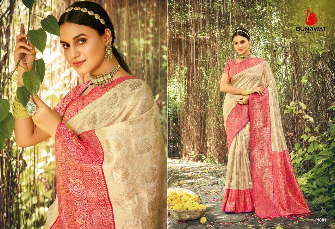 BUNAWAT PUSHP VARSHA Banarasi Silk Saree Wholesale catalog
