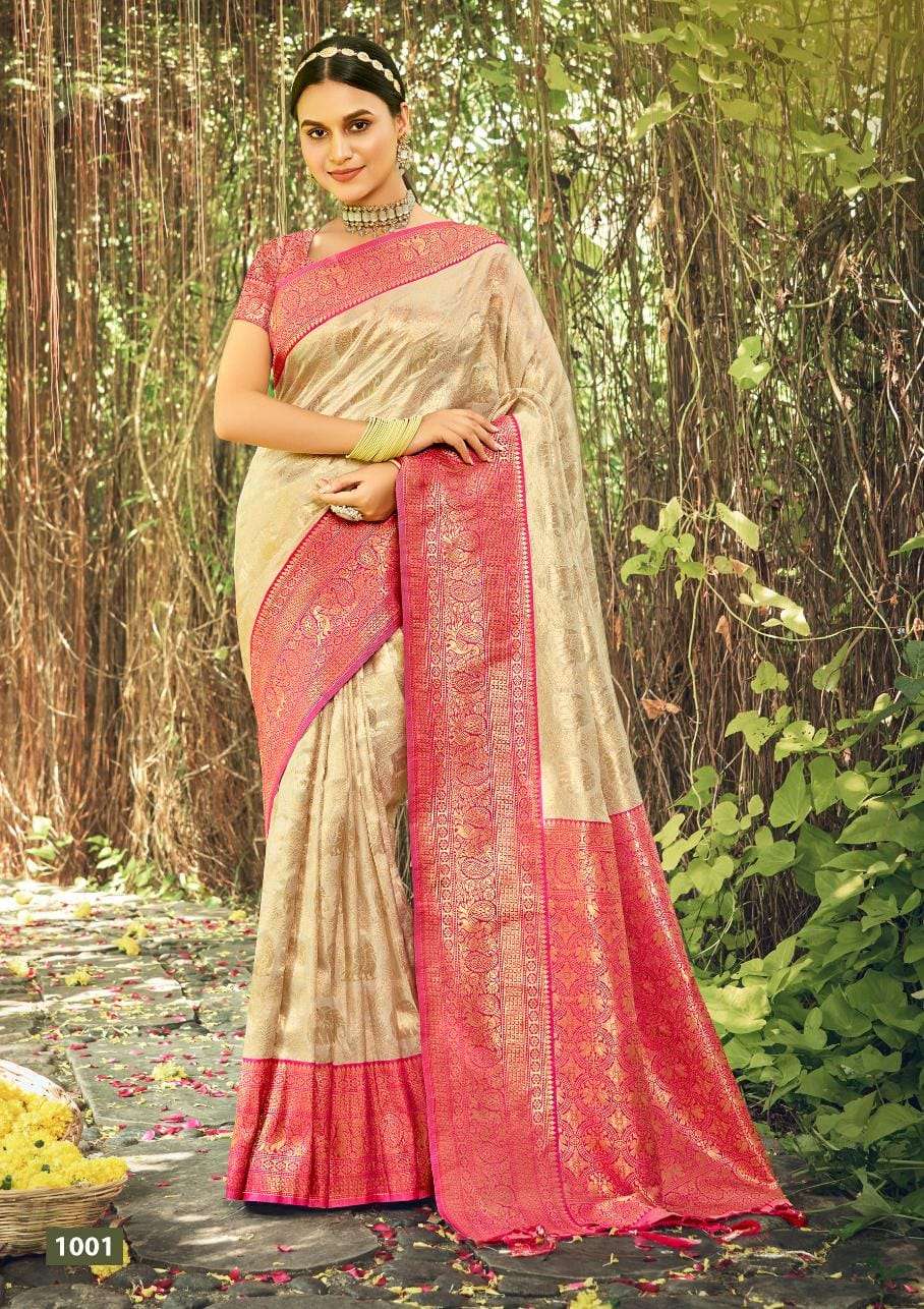 BUNAWAT PUSHP VARSHA Banarasi Silk Saree Wholesale catalog