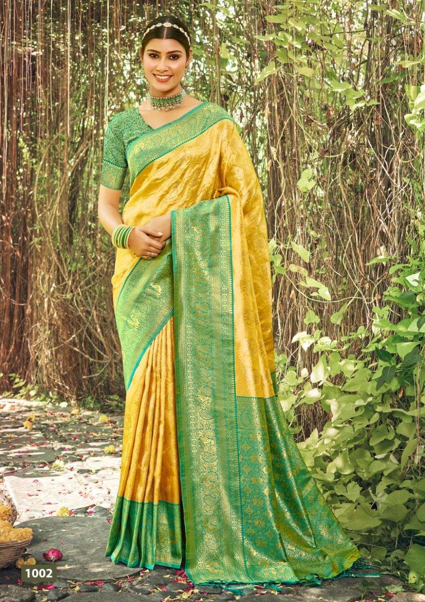 BUNAWAT PUSHP VARSHA Banarasi Silk Saree Wholesale catalog