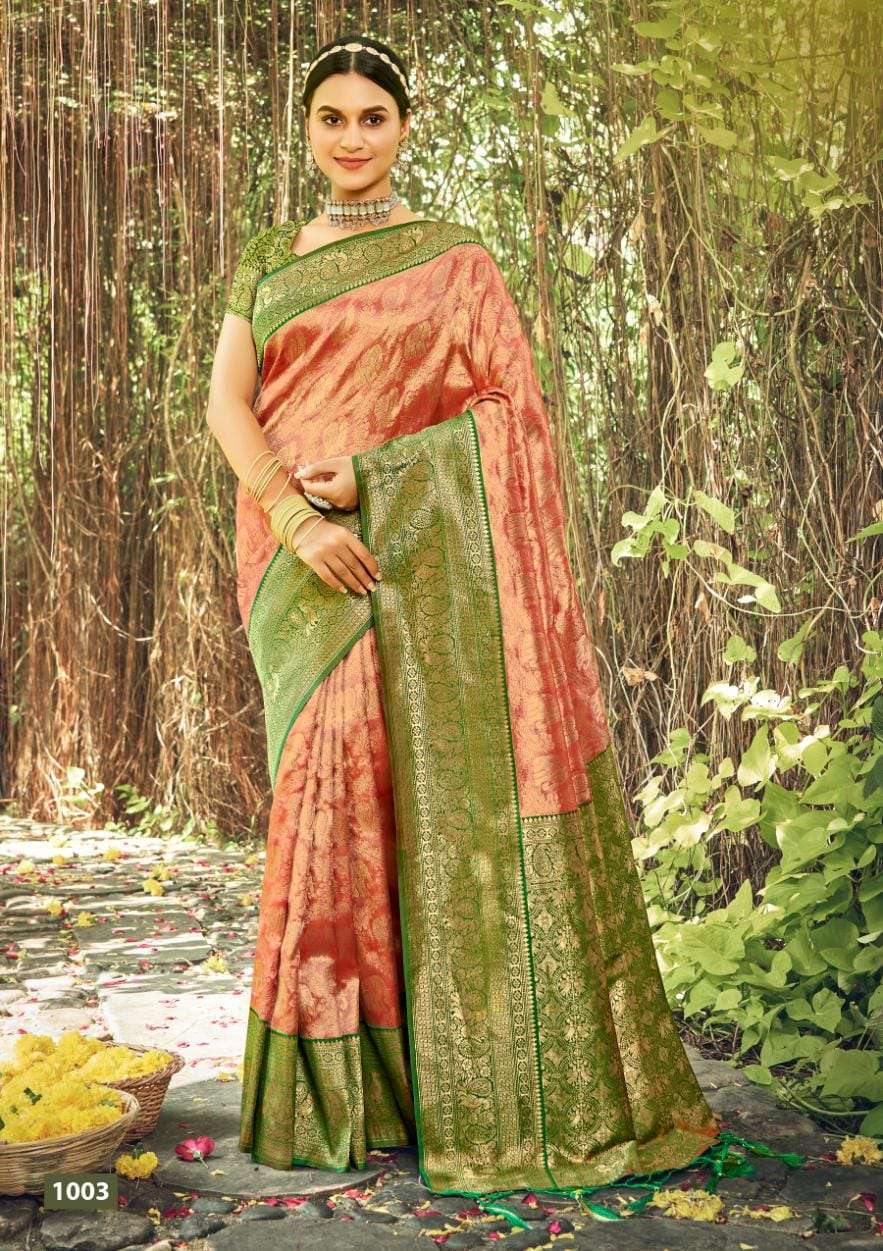 BUNAWAT PUSHP VARSHA Banarasi Silk Saree Wholesale catalog